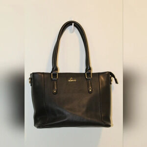 C- Lavie World black horse faux leather tote handbag